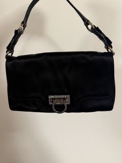 Salvatore Ferragamo Gancini Black Handbag