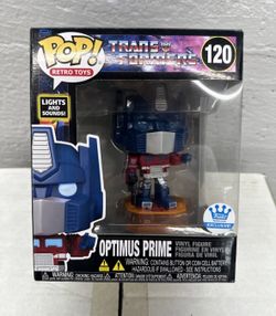 Funko Pop Light Up Optimus Prime #120 exclusive Transformers Retro Toys Deluxe
