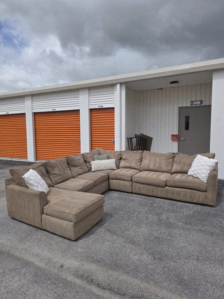 Tan Kevin Charles Sectional - FREE DELIVERY