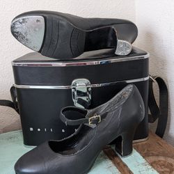 Black Heeled Tap Shoes