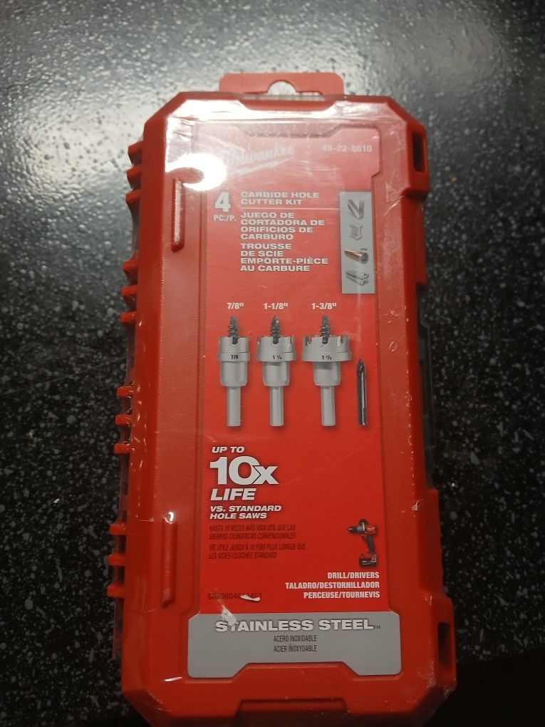 Milwaukee Carbide Hole Cutter Kit
