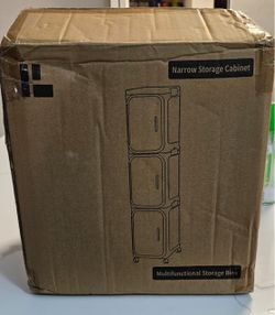 Narrow Storage Cabinet with Wheels