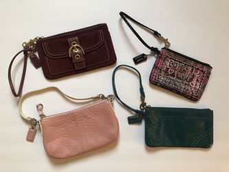 Lot of 4 coach Wristlets