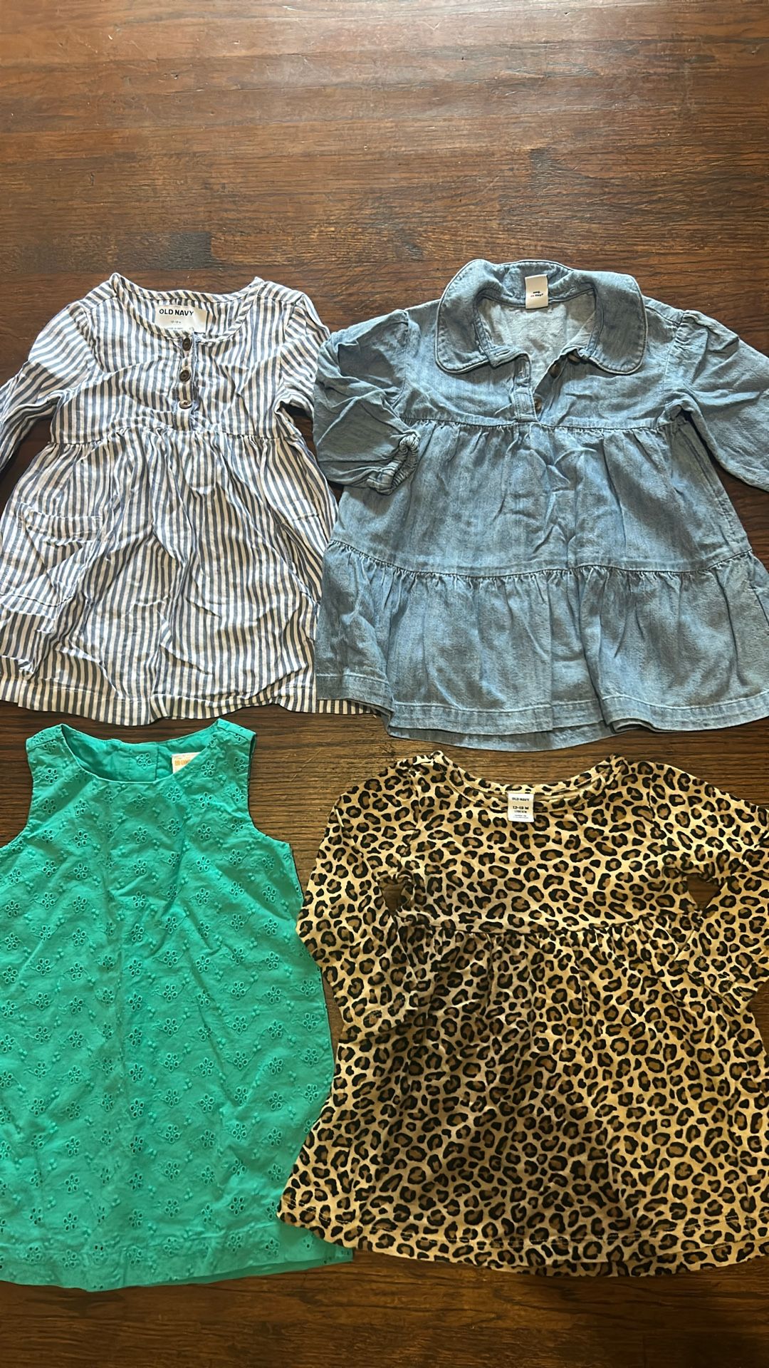 Baby Girl Clothes Size 12/18 Mos Dress Bundle (4pcs)