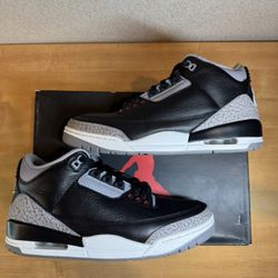 Jordan 3 Black Cement Sz 9