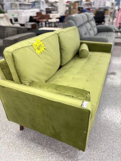 Olive Green Modern Sofa