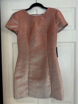Express Rose Gold Metallic Cocktail Dress – New With Tag – Size 4