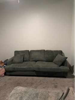 Green sofa