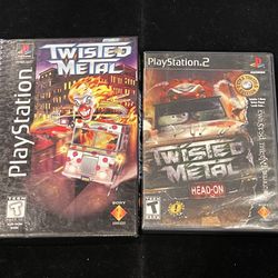 Sony PlayStation PS1 PS2 Twisted Metal Game Disc Lot (needs resurfacing) POST NINTENDO ERA 