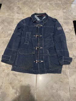 Tommy Hilfiger Vintage Metal Clasp Fireman Jacket Men’s SZ M Crew Member