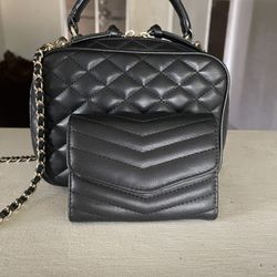 Black Zara Crossbody Bag With Wallet