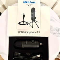 New Metal Condenser Recording Microphone Laptops l Streaming, Meeting and YouTube Videos (Beaverton Pickup)