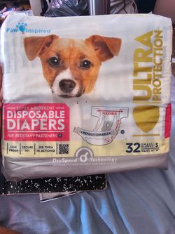 32 count size small disposable diapers for dogs