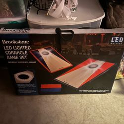 Brookstone LED Lighted Cornhole Set