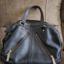 Black Leather Michael Kors
