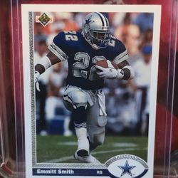 1991 Emmit Smith Upper Deck Football Card #172. Near Mint or Better.