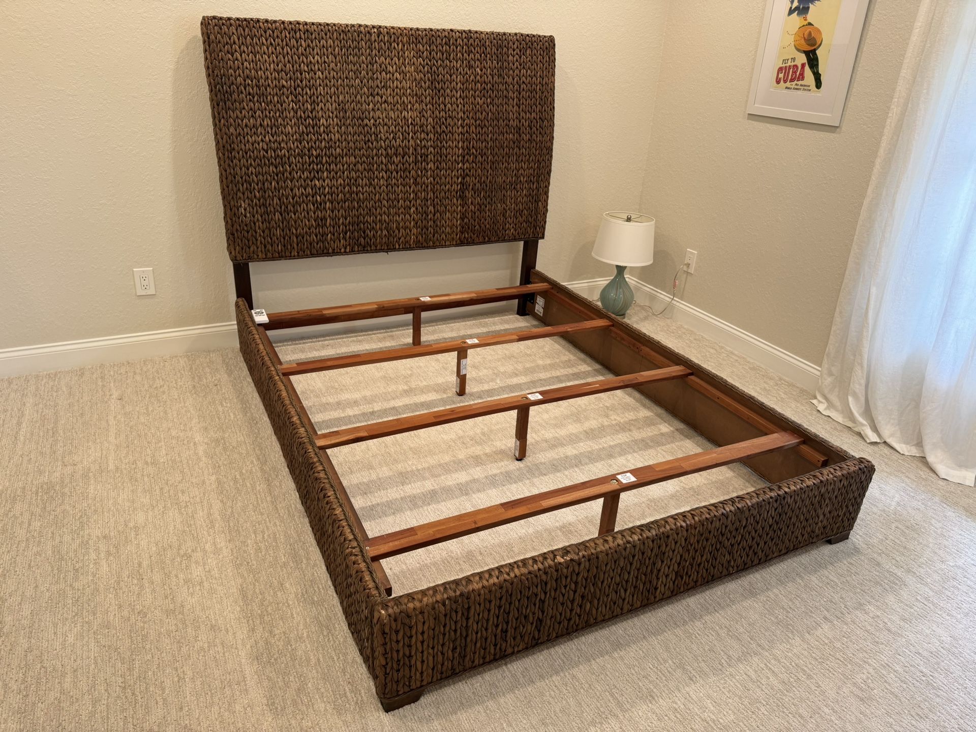 Wicker Style Queen Bed Frame