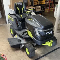  Ryobi 80V HP Brushless 42 in. Battery Electric Cordless Riding Lawn Tractor