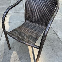 Brown All Weather Outdoor Wicker Chair