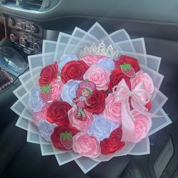 Ramo Buchón Eternal Roses Money Bouquet Gift Baskets Anniversary Graduation Mixed Bouquets 