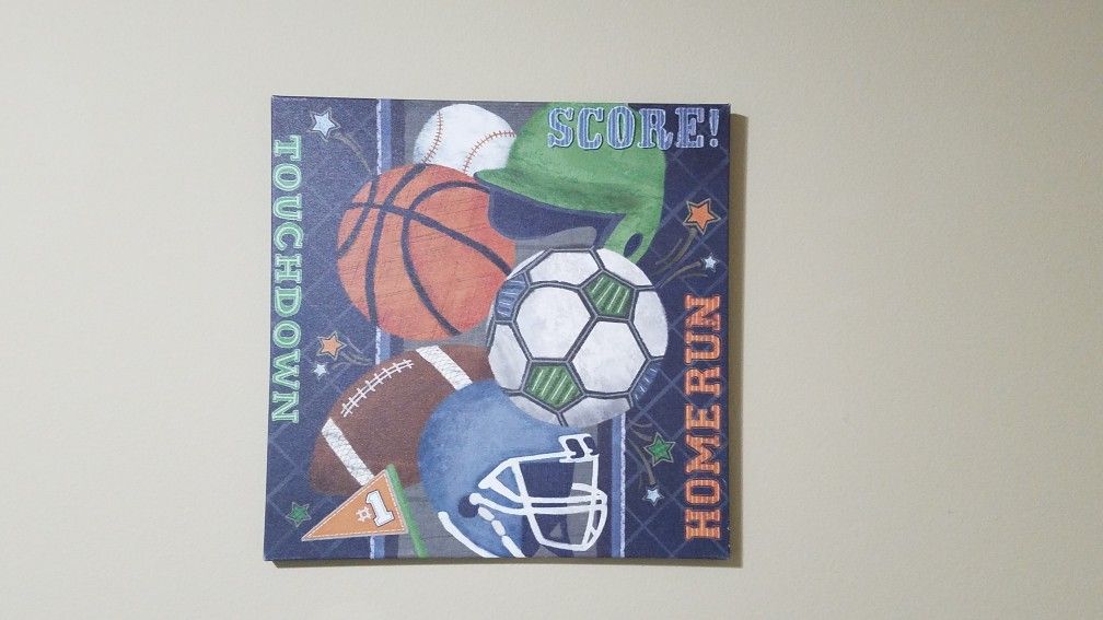 Sports canvas painting