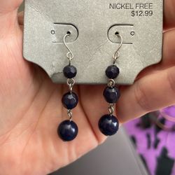 Purple Earrings 