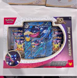 Pokemon 30th Celebration Greninja Ex Box