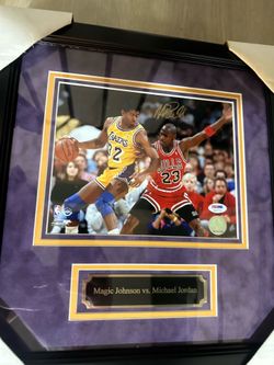 Signed Magic Johnson photo