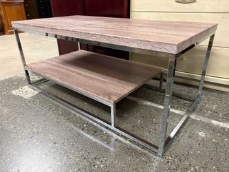 STEVE SILVER Lucia Dark Driftwood Grey Cocktail Table