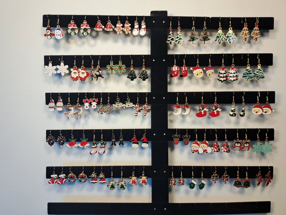 Christmas Earrings - Enamel - Choice Of Ear Wires - Gift Bag Included  $5 & $6 Each 