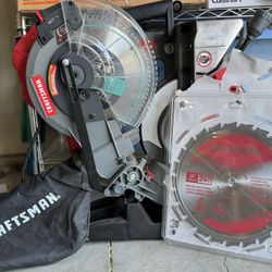 CRAFTSMAN 10-in 15-Amp Single Bevel Folding Compound Corded Miter Saw with Laser Guide