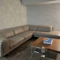  Sectional Sofa Authentic Leather Made In Italy 🇮🇹 