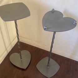 1 pc Metal Side Table Display Plant Stand 11” W x 32” H Heavy duty 