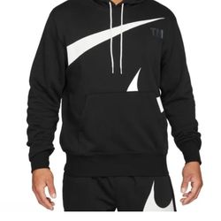 Nike Sportswear Swoosh Men Brushed Hoodie Size Large