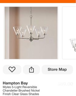 Hampton Bay Myles Chandelier