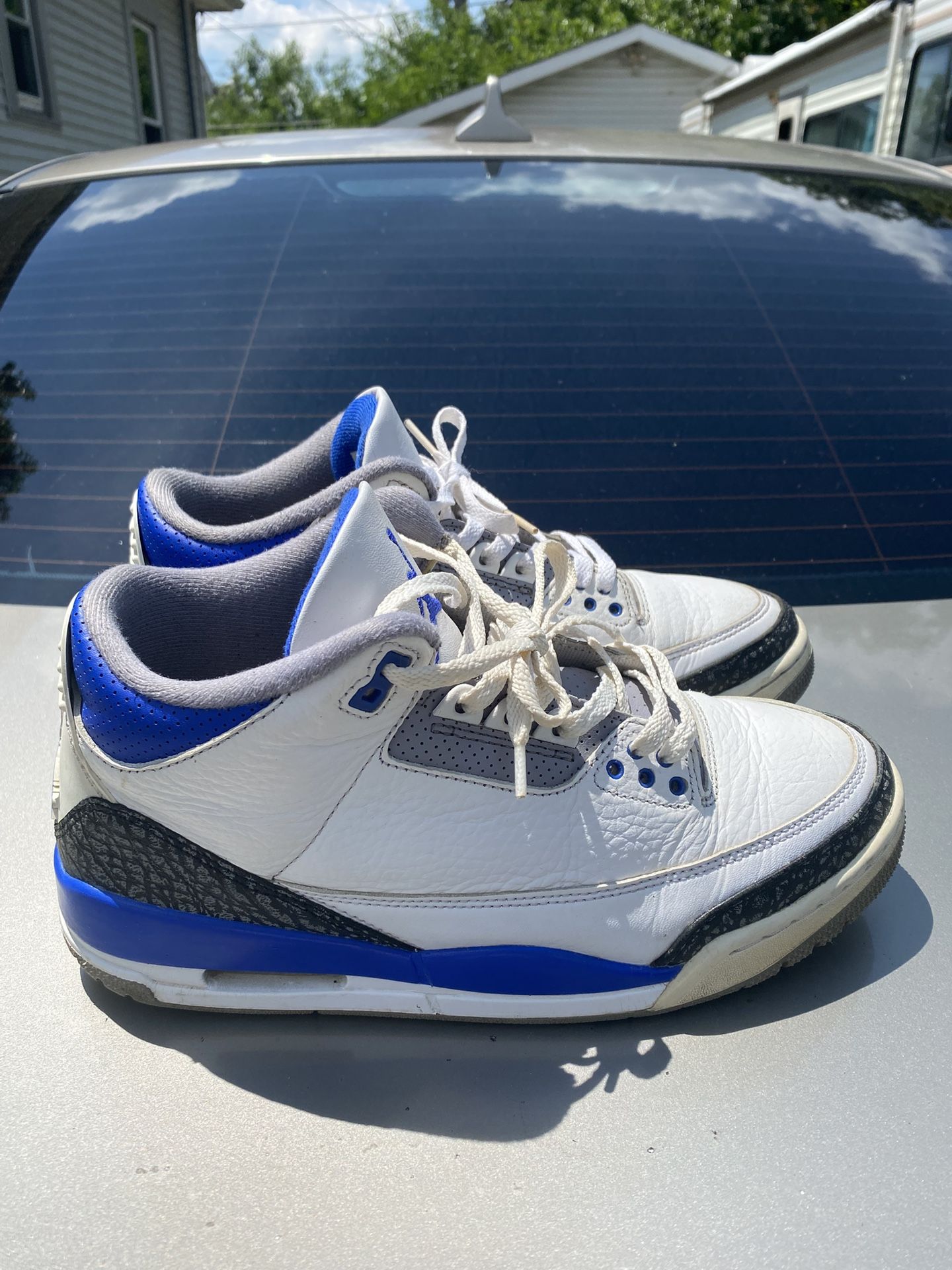 Jordan Retro 3 Racer Blue Size 8.5