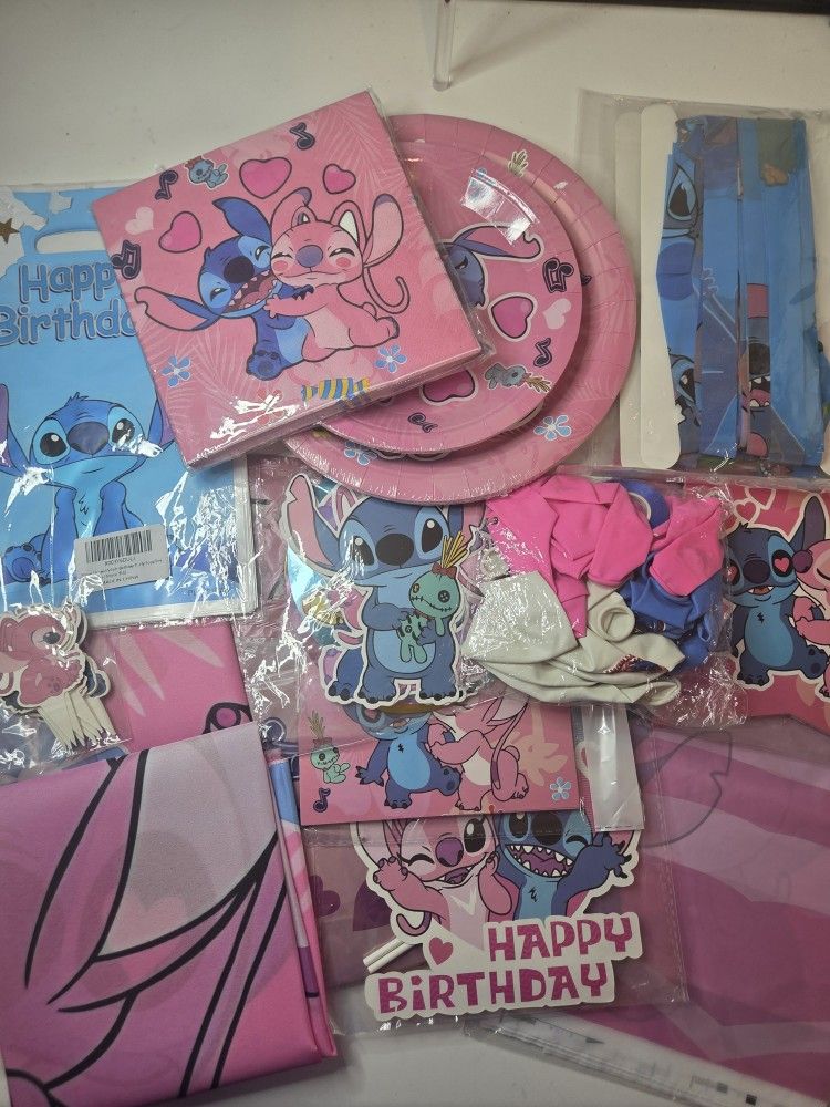 #2 Stitch And Angel Birthday Party Supplies