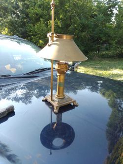 Antique Brass Lamp From The Orient Express