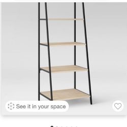 60" Loring 4 Shelf Trestle Bookcase -Vintage Oak- Threshold