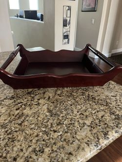 20 X 18 Red Wood Tray