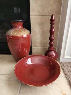 Burgundy And Gold Home Decor 