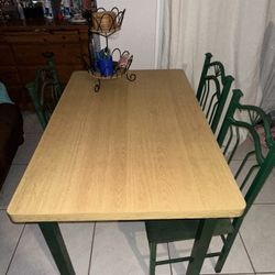 Dining Table Wood With Chairs