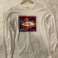 Supreme Bloom L/S T Shirt White Size Large FW17