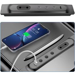 [Reemplazo] Consola central de coche Estación de acoplamiento inteligente Botones físicos multifunción con concentrador USB para Tesla para el modelo 