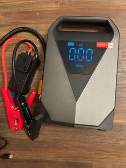 New Power Bank 4 in1 5000Amp Jump Starter Air Compressor LED Flashlight