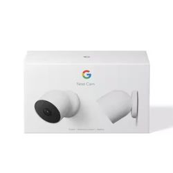 New Google Nest Indoor/Outdoor Wireless Smart Security Camera (Battery) 2-Pack