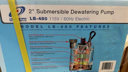 Tsurumi LB-480 2" Submersible Dewatering Pump