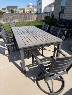 Patio table with chairs