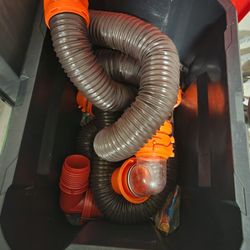 Camping/RV  Sewer Hose And Support