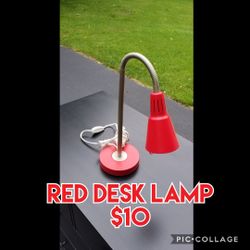 Red Desk Lamp